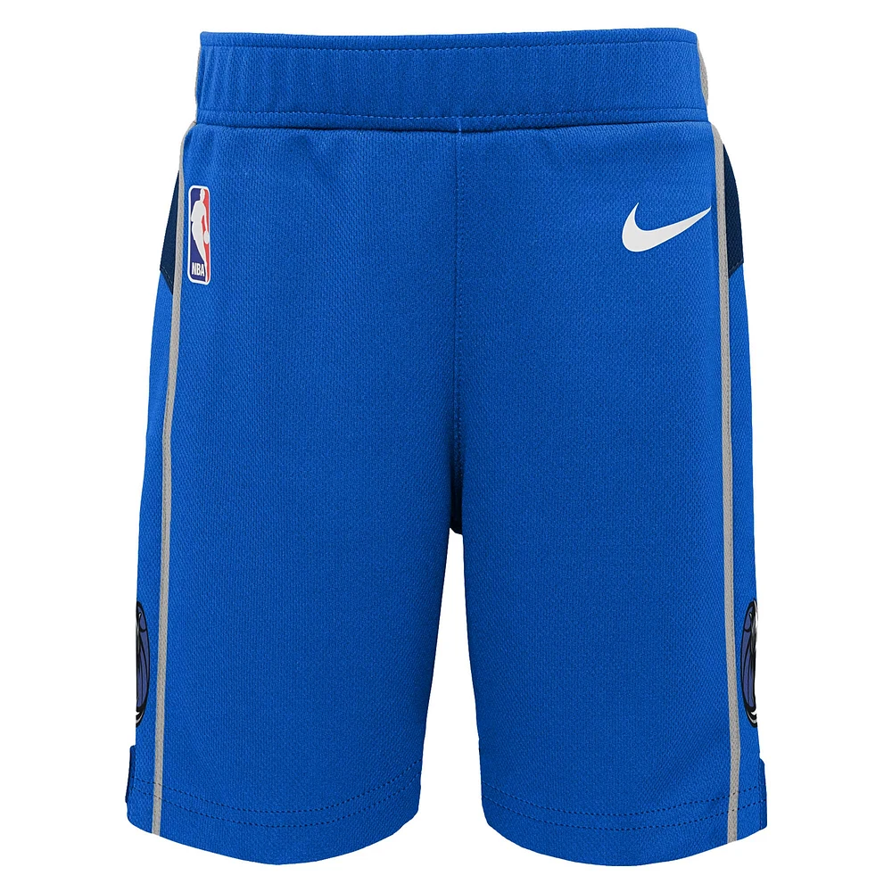 Short Nike bleu Dallas Mavericks Icon Replica pour tout-petit