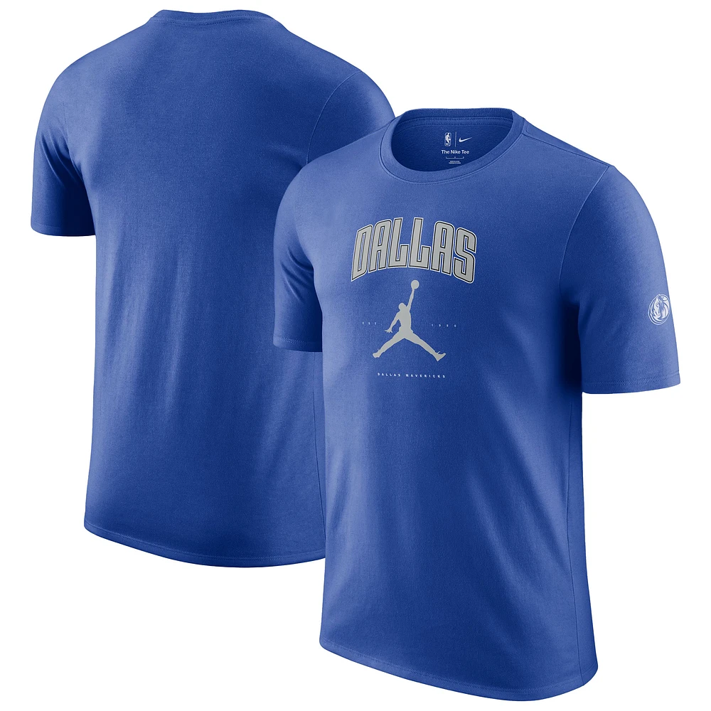 Unisex Jordan Brand Blue Dallas Mavericks Essential Cities T-Shirt