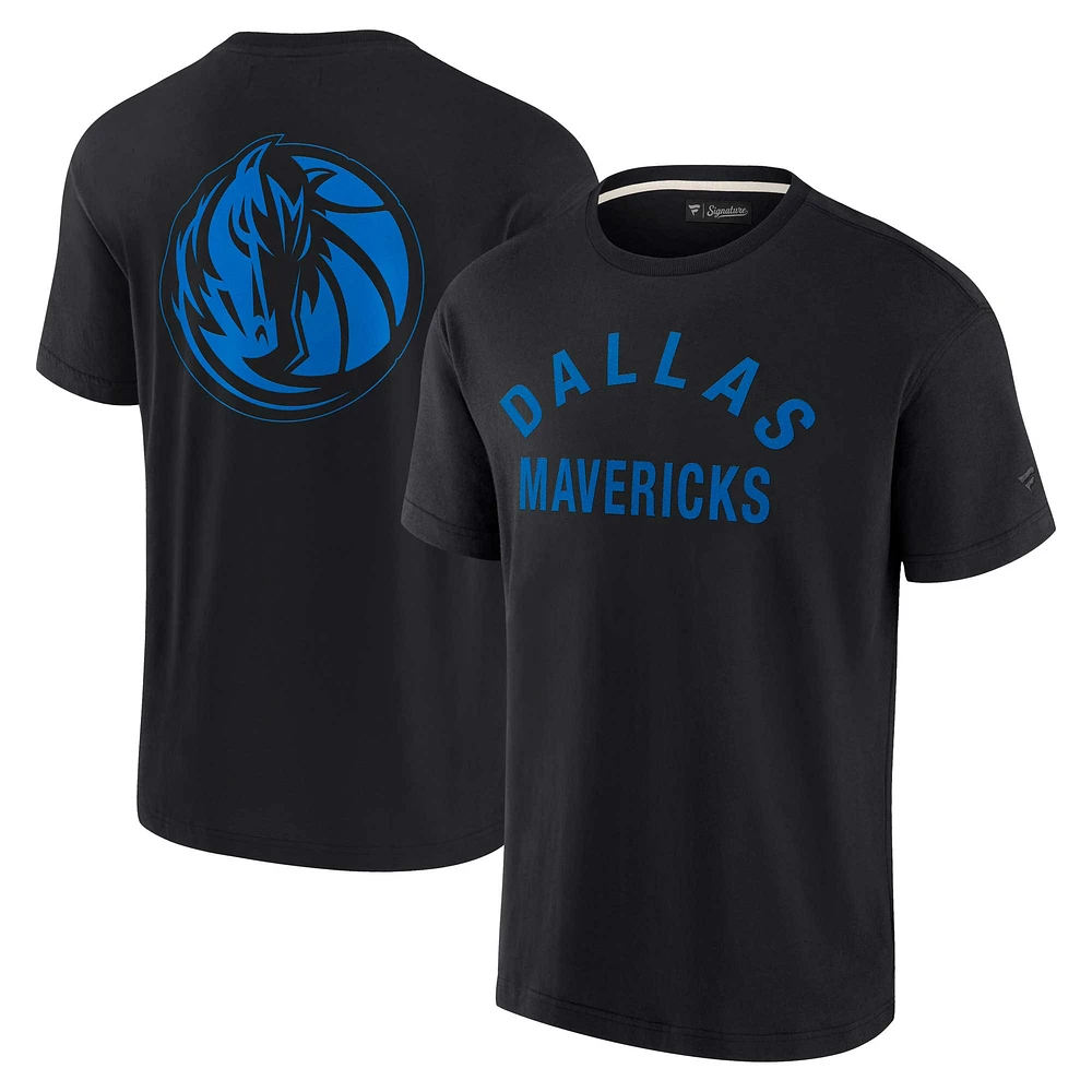 Unisex Fanatics Black Dallas Mavericks Elements Super Soft Short Sleeve T-Shirt