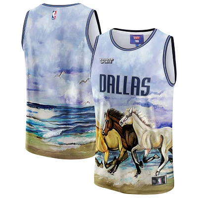 Maillot unisexe NBA & KidSuper Studios by Fanatics bleu Dallas Mavericks Hometown