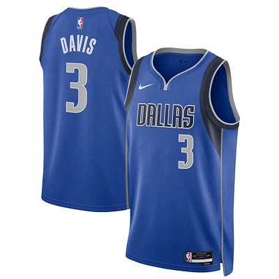 Maillot de joueur Nike Anthony Davis bleu unisexe Dallas Mavericks Swingman - Édition Icon