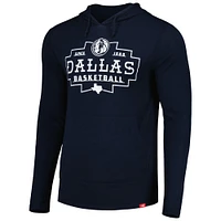 Unisex Sportiqe Navy Dallas Mavericks Rowan Tri-Blend Long Sleeve Hoodie T-Shirt