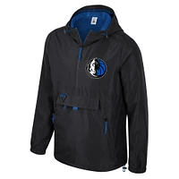 Unisex Stadium Essentials Black Dallas Mavericks Compete Quarter-Zip Windbreaker Jacket