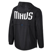 Unisex Stadium Essentials Black Dallas Mavericks Compete Quarter-Zip Windbreaker Jacket