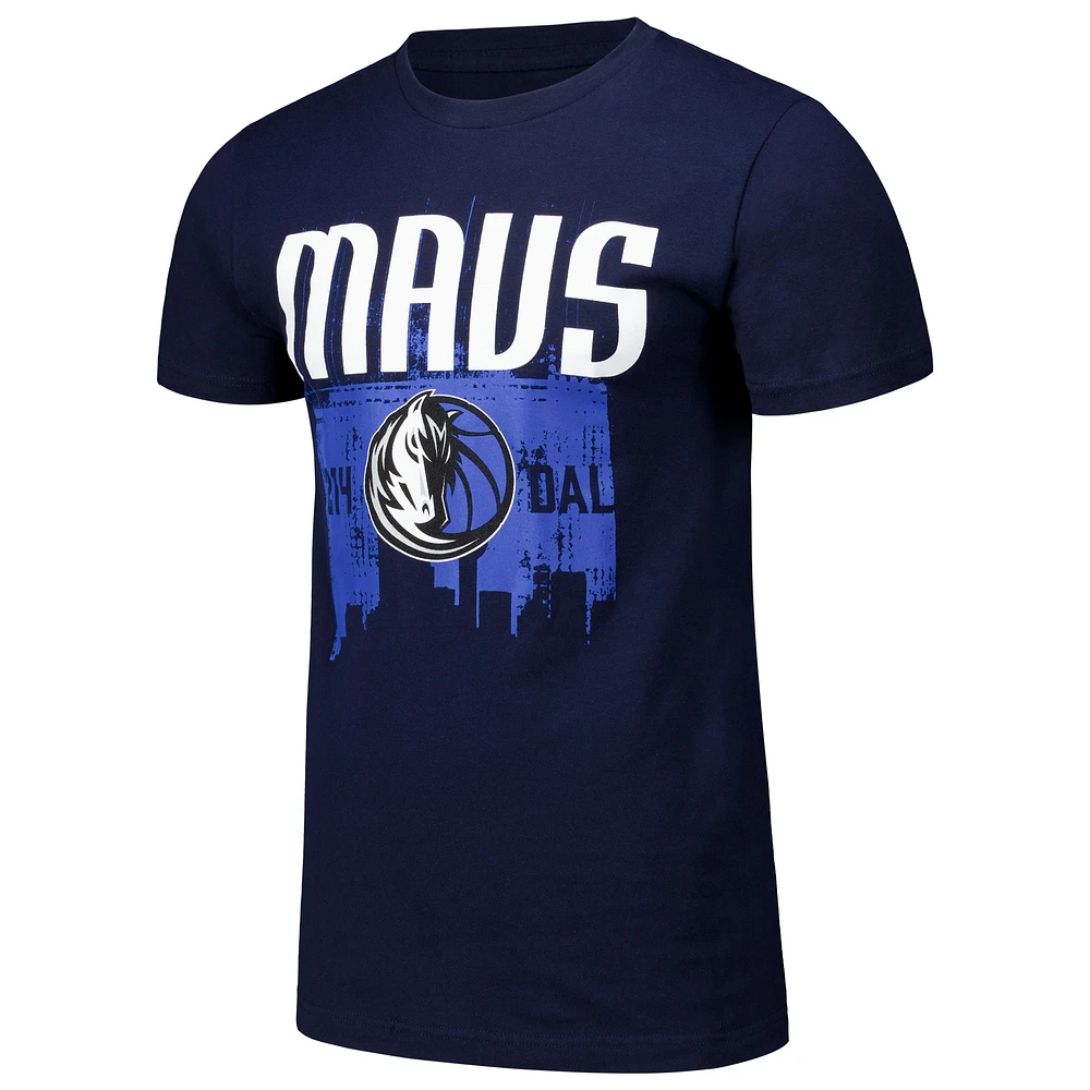 T-shirt unisexe Stadium Essentials bleu marine Dallas Mavericks Breakdown