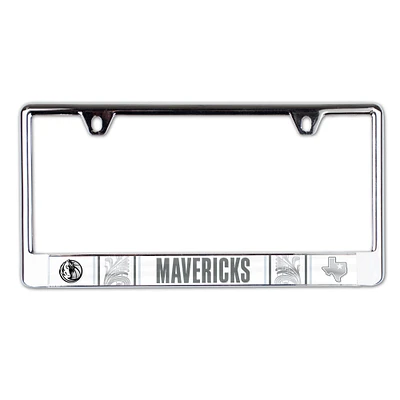 Cadre de plaque d'immatriculation en métal découpé au laser WinCraft Dallas Mavericks 2024/25 City Edition