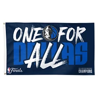 WinCraft Dallas Mavericks 2024 Champions de la Conférence Ouest Drapeau de luxe simple face 3' x 5'