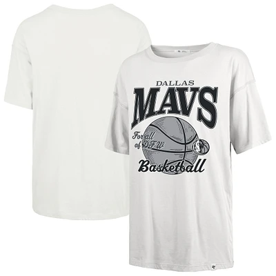 T-shirt blanc Dallas Mavericks City Edition Down Court Sadie pour femme '47