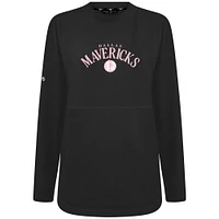 Women's Levelwear  Black Dallas Mavericks Mother's Day Beaudry Arched Pullover Sweatshirt