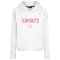 Sweat à capuche court trois mélanges motif floral doux pour la fête des mères Dallas Mavericks de Levelwear femme