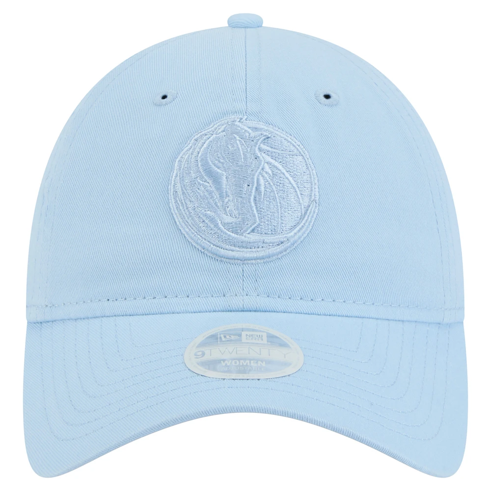 Women's New Era Light Blue Dallas Mavericks Colorpack 9TWENTY Adjustable Hat