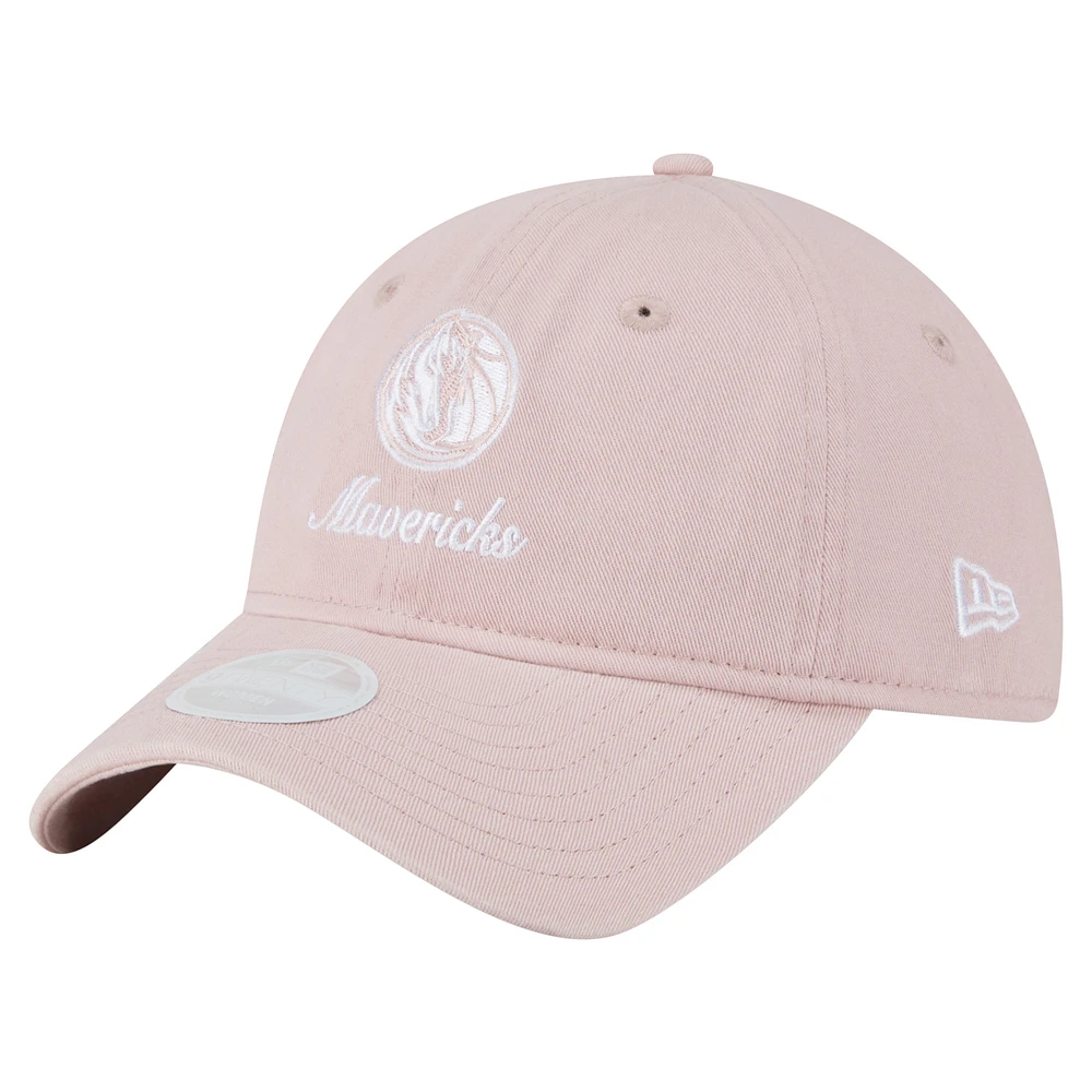 Casquette ajustable rose Dallas Mavericks Gameday Preppy 9TWENTY de New Era pour femme