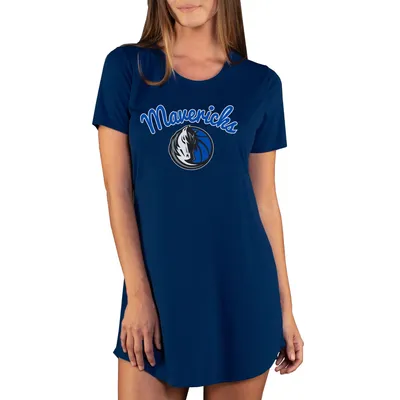 Dallas Mavericks Concepts Sport Women's Marathon Knit Nightshirt - Navy