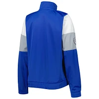 Veste de survêtement à glissière pleine longueur G-III 4Her by Carl Banks Dallas Mavericks Change Up pour femme, bleu