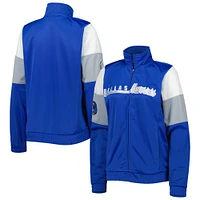 Veste de survêtement à glissière pleine longueur G-III 4Her by Carl Banks Dallas Mavericks Change Up pour femme, bleu