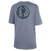 Women's Jordan Brand  Ash Dallas Mavericks Courtside Statement Edition Boyfriend T-Shirt