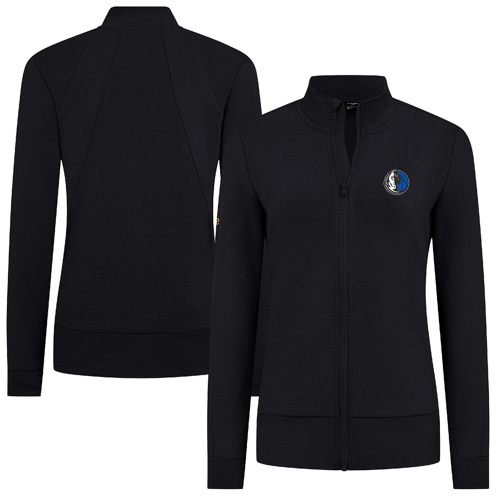 Veste zippée intégrale noire Dallas Mavericks Shine pour femme Levelwear