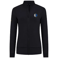 Veste zippée intégrale noire Dallas Mavericks Shine pour femme Levelwear
