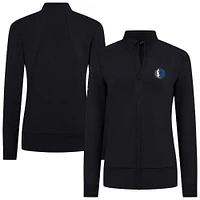 Veste zippée intégrale noire Dallas Mavericks Shine pour femme Levelwear