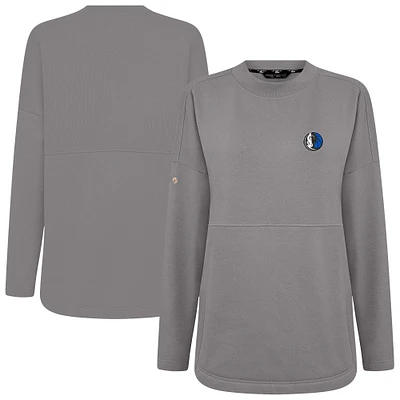 Women's Levelwear Gray Dallas Mavericks Beaudry Pullover Sweatshirt