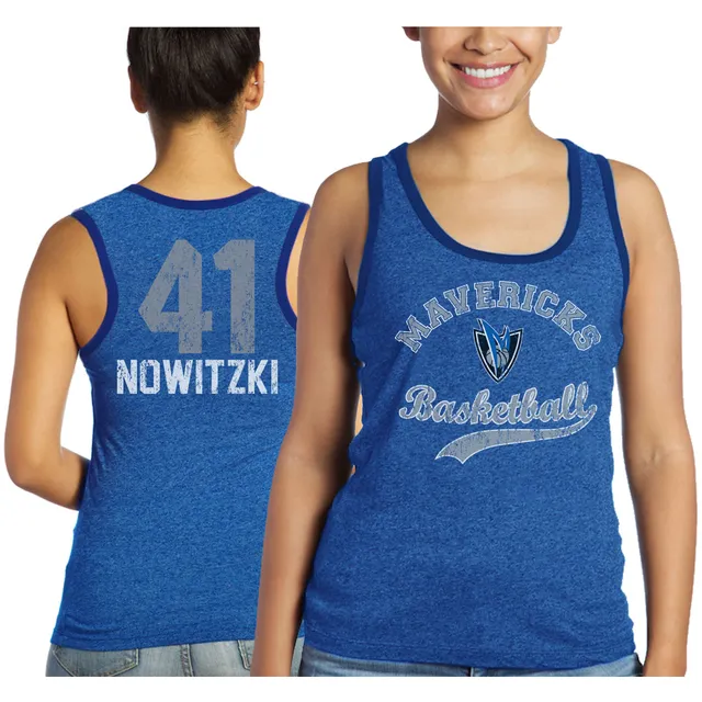 Dirk Nowitzki Dallas Mavericks Mitchell & Ness Women's 1998 Doodle Swingman  Jersey - White