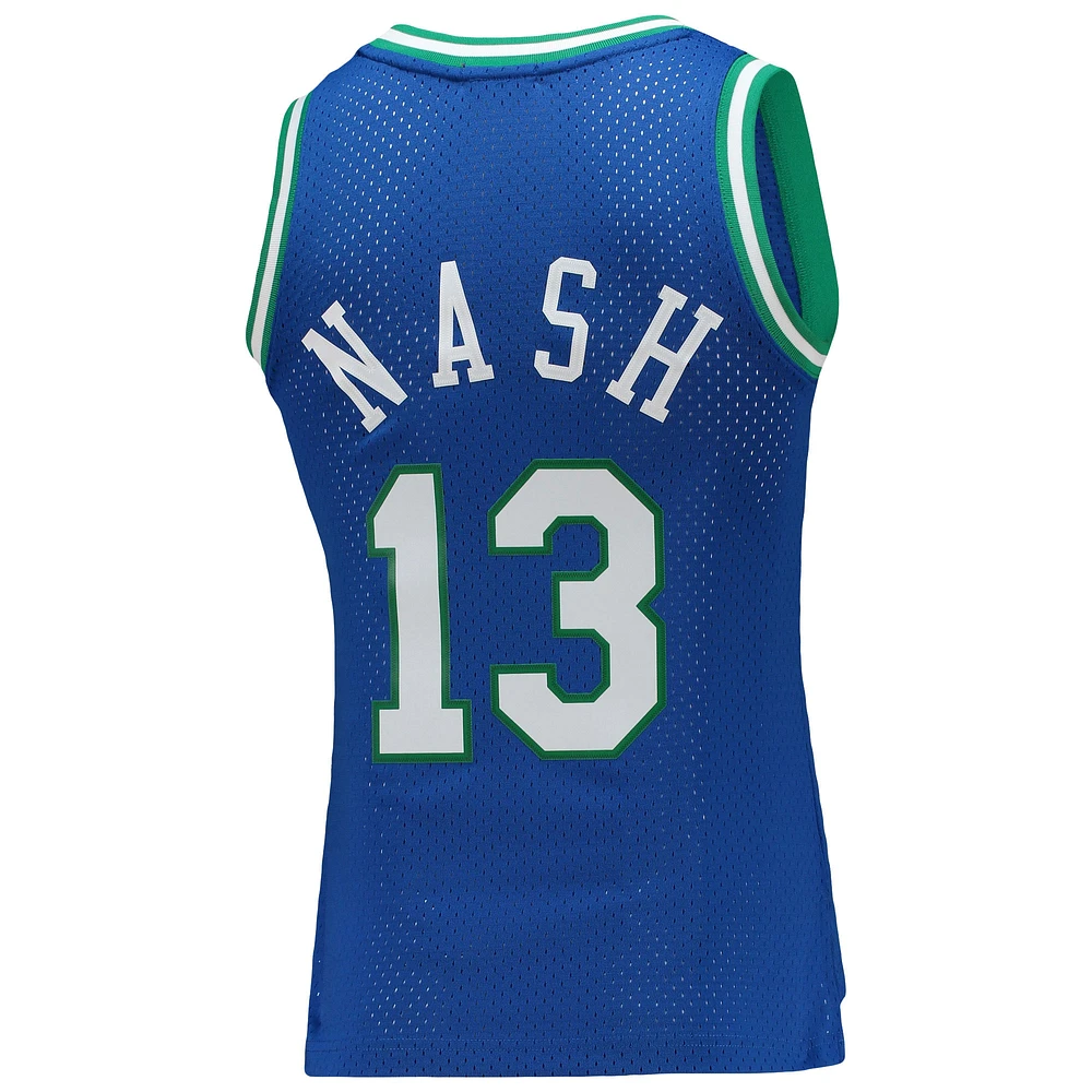 Women's Mitchell & Ness Steve Nash Blue Dallas Mavericks 1998/99 Hardwood Classics Swingman Jersey