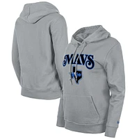 Sweat à capuche New Era gris Dallas Mavericks 2023/24 City Edition pour femme