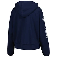 Women's Nike Navy Dallas Mavericks Courtside Standard Issue Performance Pullover Hoodie