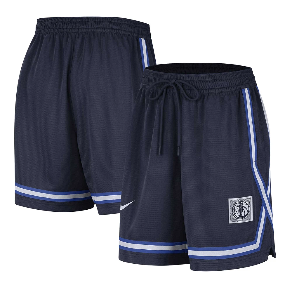 Women's Nike Navy Dallas Mavericks Sideline Fly Crossover Performance Shorts