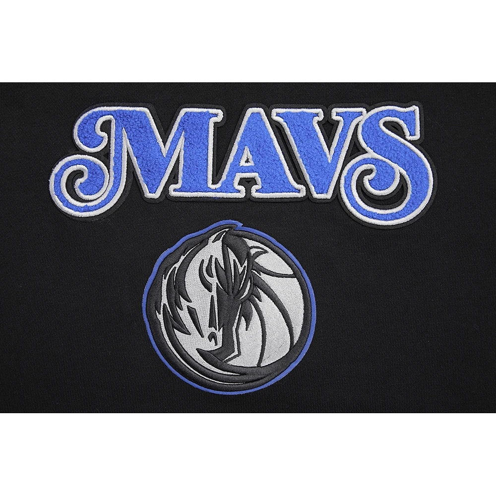 Women's Pro Standard Black Dallas Mavericks 2023/24 City Edition Cropped Pullover Hoodie