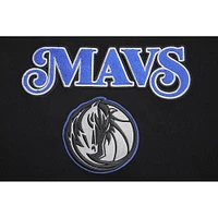 Sweat à capuche court Pro Standard noir Dallas Mavericks 2023/24 City Edition pour femme