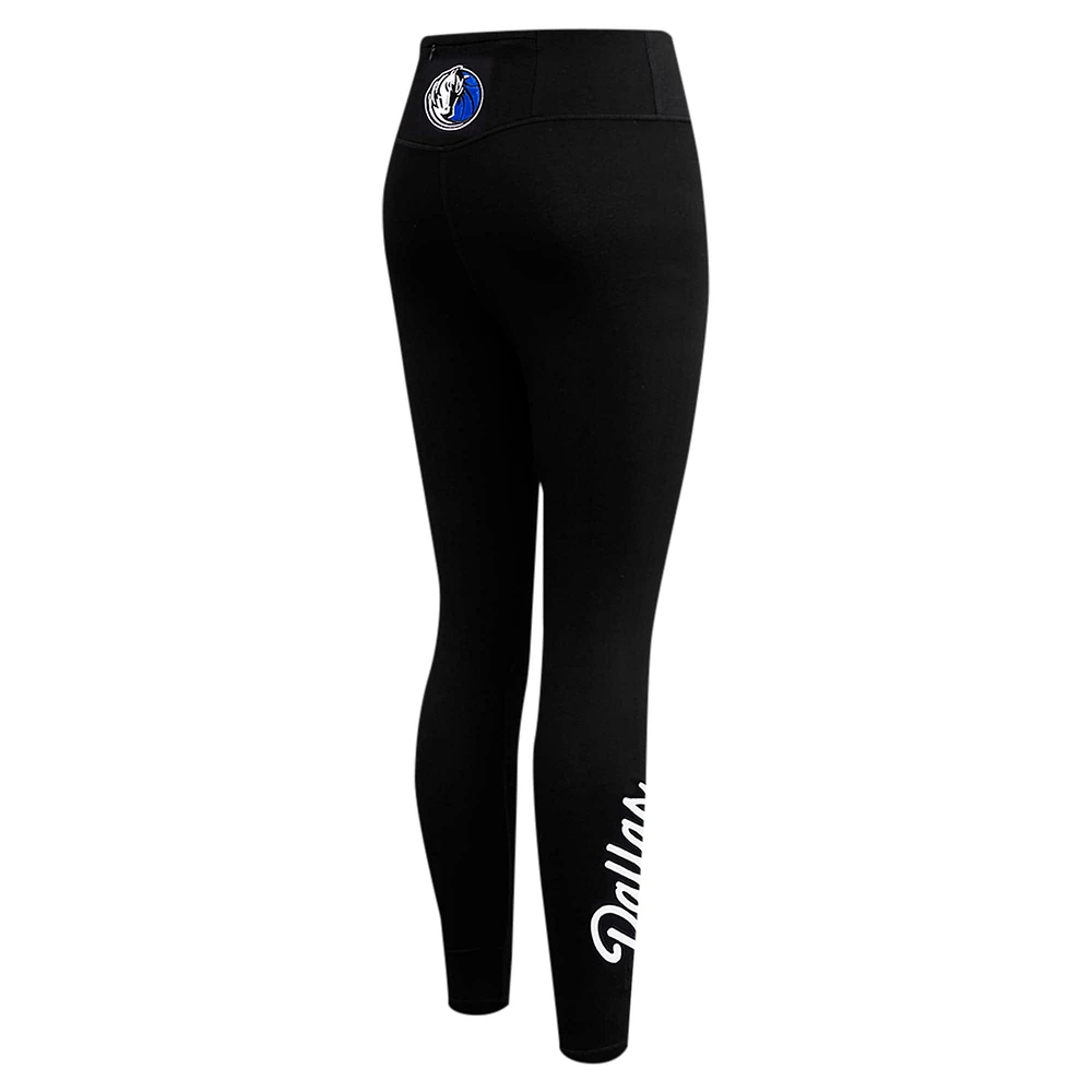 Women's Pro Standard Black Dallas Mavericks Paint the City Jersey Leggings