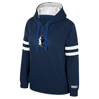 Women's Stadium Essentials Navy Dallas Mavericks Road Game Pullover Hoodie