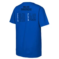 T-shirt pour jeunes Fanatics Royal Dallas Mavericks 2024 NBA Finals Roster