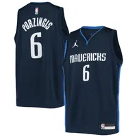 Youth Jordan Brand Luka Doncic Navy Dallas Mavericks Statement Edition Name & Number Player T-Shirt