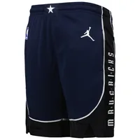 Youth Jordan Brand Navy Dallas Mavericks Statement Edition Swingman Performance Shorts