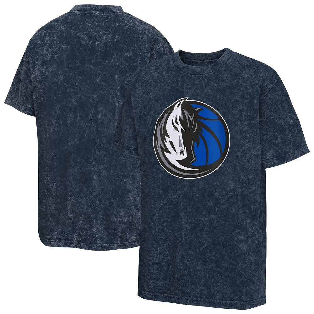 T-shirt bleu marine pour jeunes Dallas Mavericks Rugged Defense