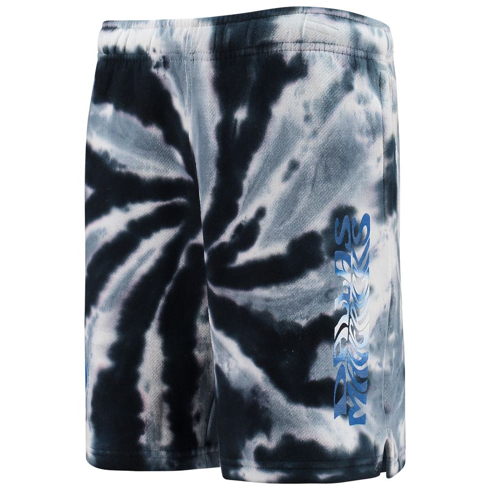 Youth Navy Dallas Mavericks Santa Monica Tie-Dye Shorts