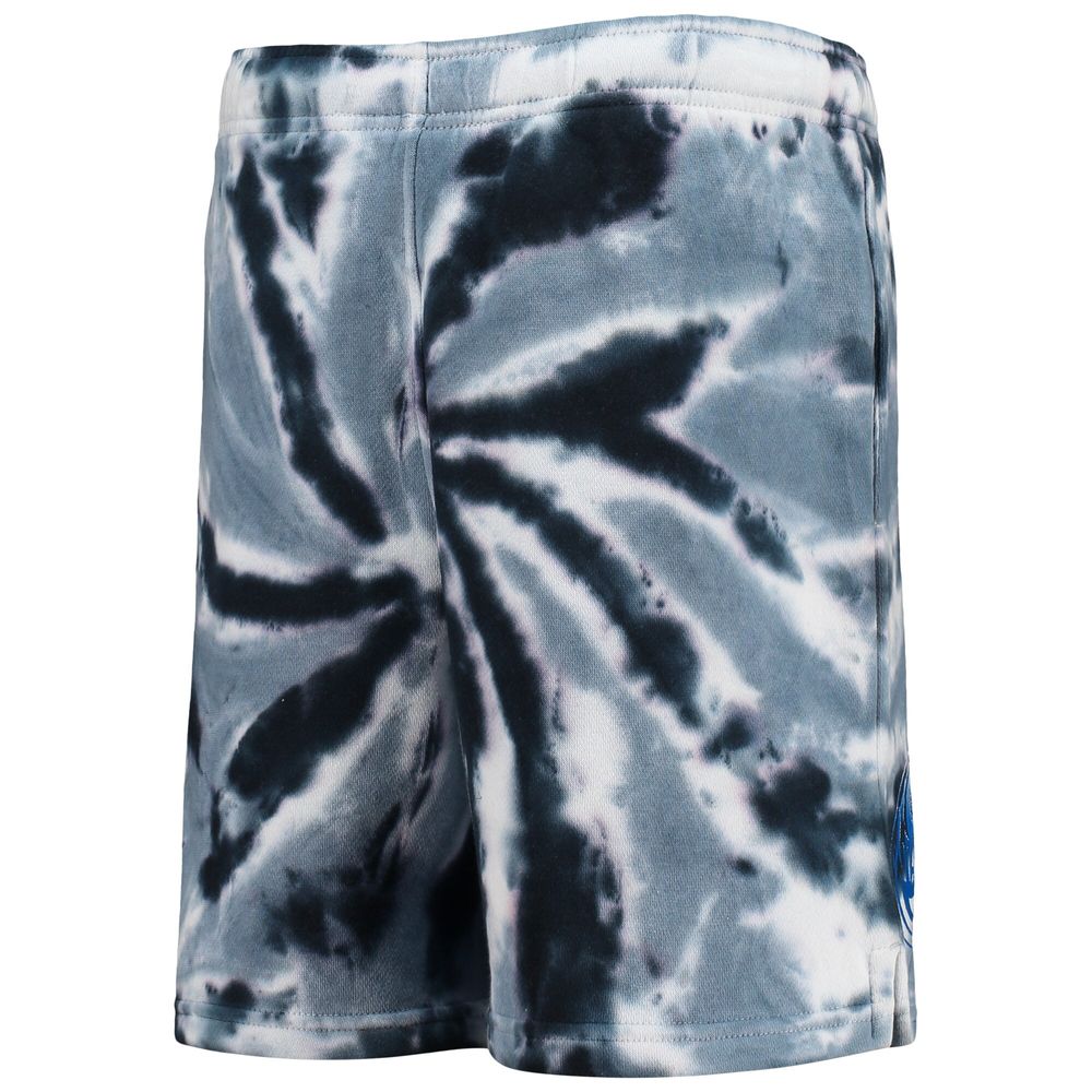 Youth Navy Dallas Mavericks Santa Monica Tie-Dye Shorts