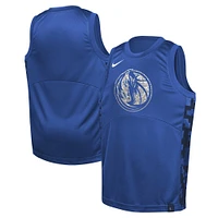 Maillot Nike bleu pour jeune Dallas Mavericks Courtside de l'équipe départ des cinq équipes