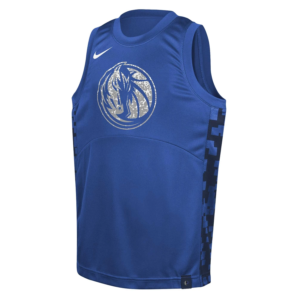 Youth Nike  Blue Dallas Mavericks Courtside Starting Five Team Jersey