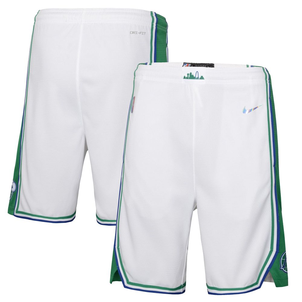 Youth Boston Celtics Nike White 2020/21 Swingman Shorts - Association  Edition