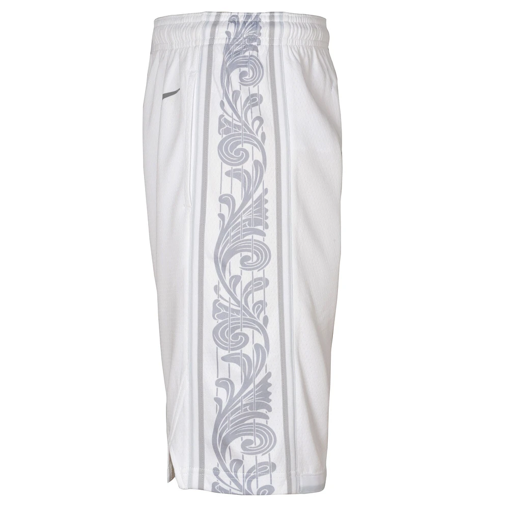 Youth Nike  White Dallas Mavericks 2024/25 City Edition Swingman Performance Shorts