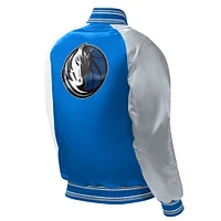 Veste universitaire à boutons-pression raglan Royal Dallas Mavericks pour jeune