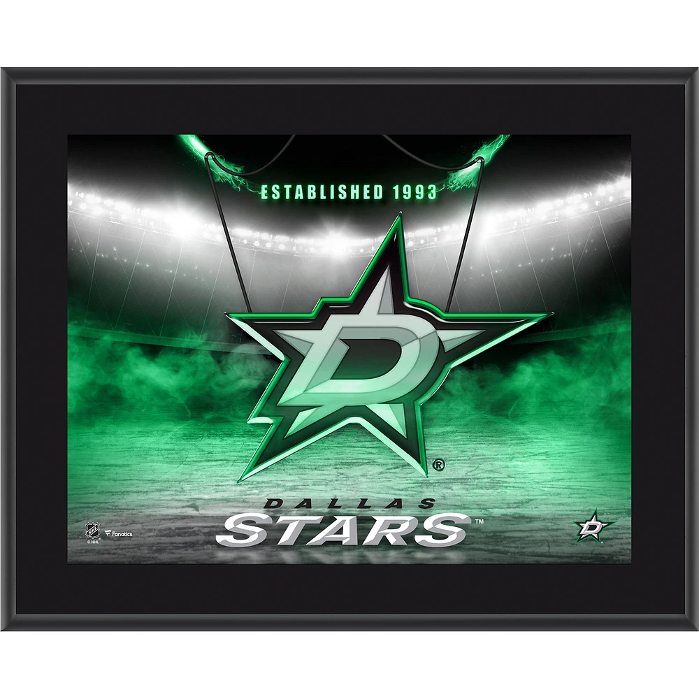 Dallas Stars 10.5" x 13" Horizontal Team Logo Sublimated Plaque