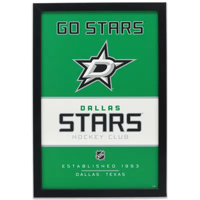 Dallas Stars 12.25'' x 17'' Framed Wood Sign