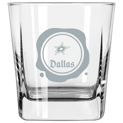 Stars de Dallas 14oz. Verre à l'ancienne avec tampon de givre