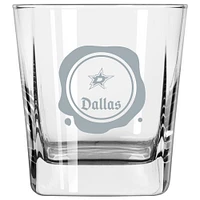 Stars de Dallas 14oz. Verre à l'ancienne avec tampon de givre