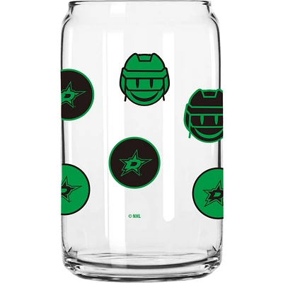 Stars de Dallas 16oz. Verre de canette smiley