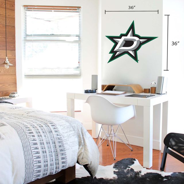 Étoiles de Dallas - 36'' x 36'' Sticker mural vinyle repositionnable d'équipe